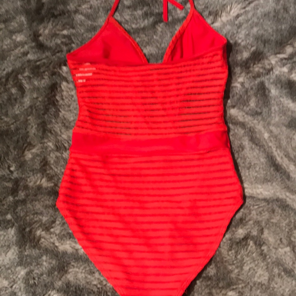 Red one piece. Size small. - Picture 4 of 6